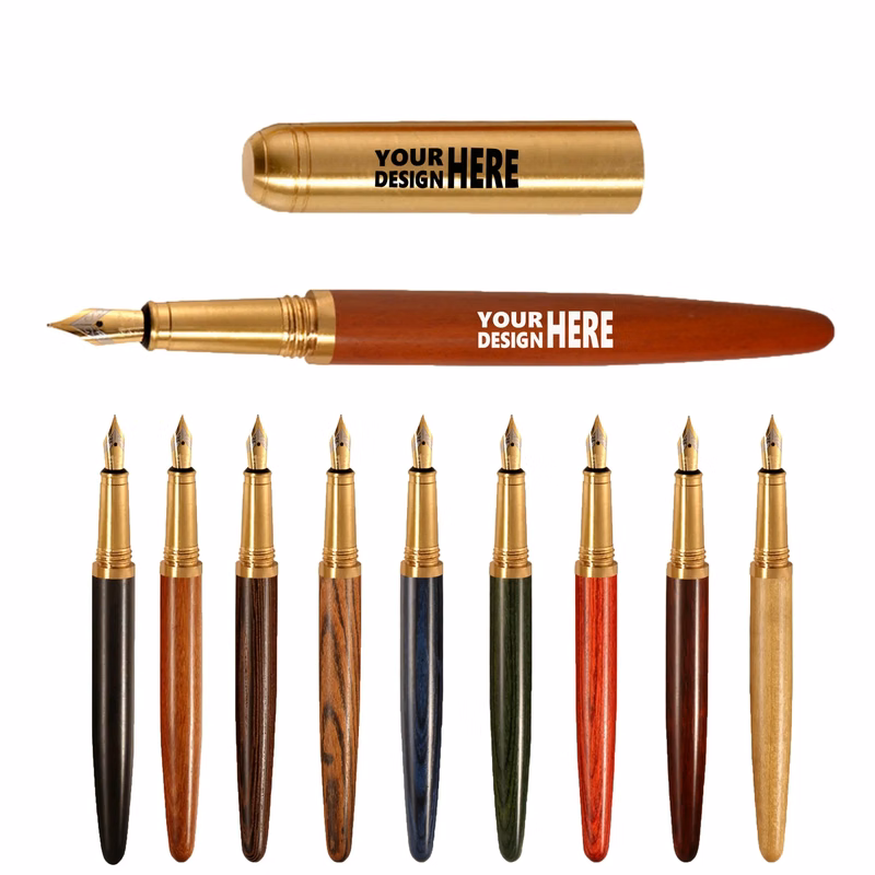Student Business Wooden Fountain Pen-0.5mm