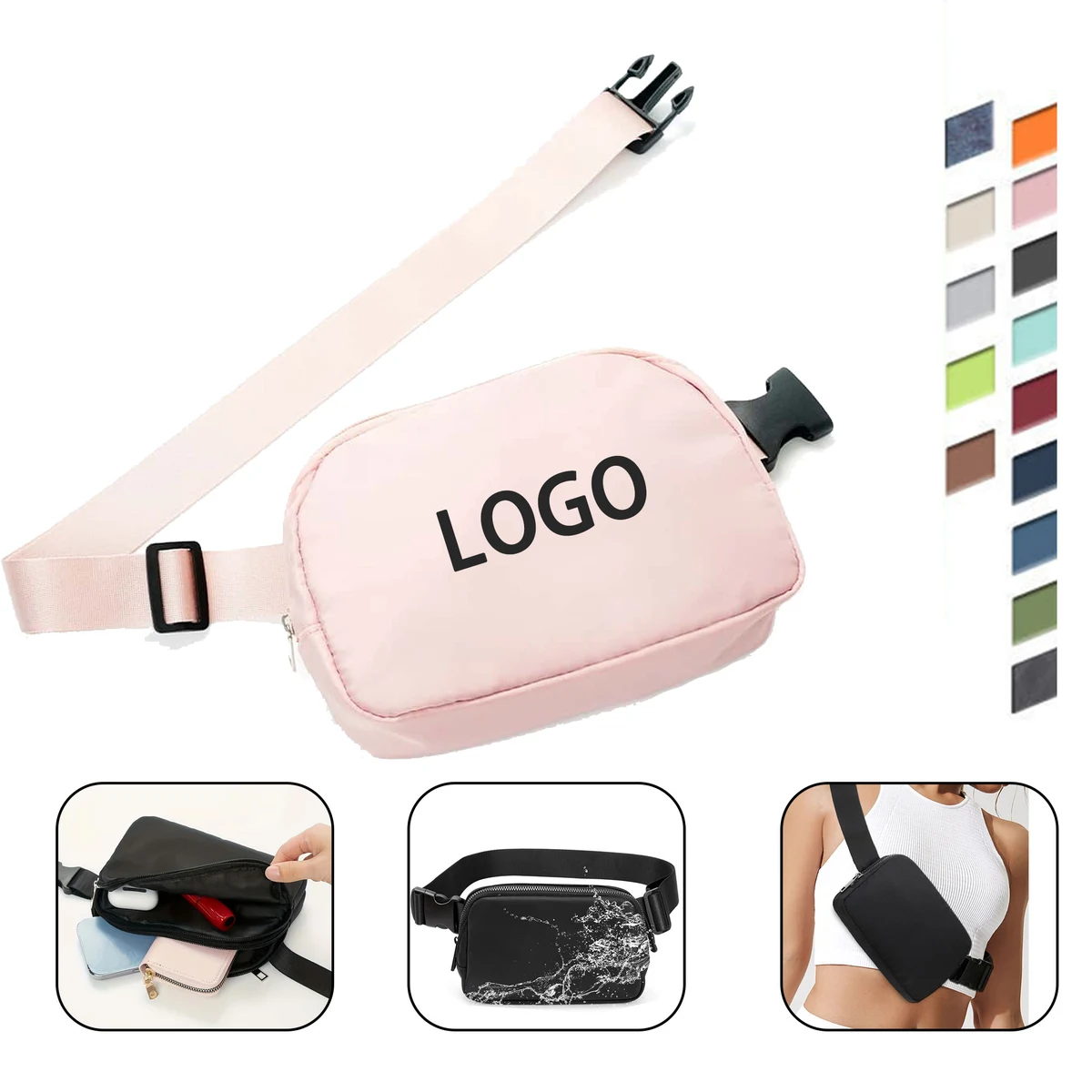 Waterproof Polyester Crossbody Bag 1
