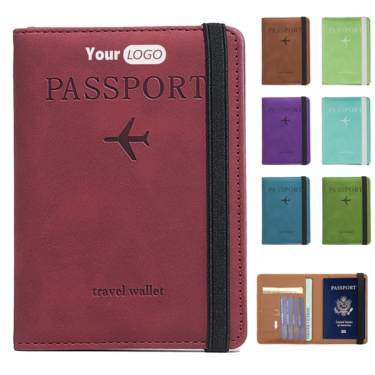 Polyurethane Rfid Passport Holder Case 1