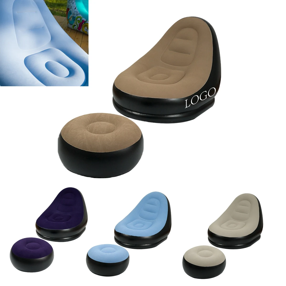 Plush Inflatable Sofa Chair 1