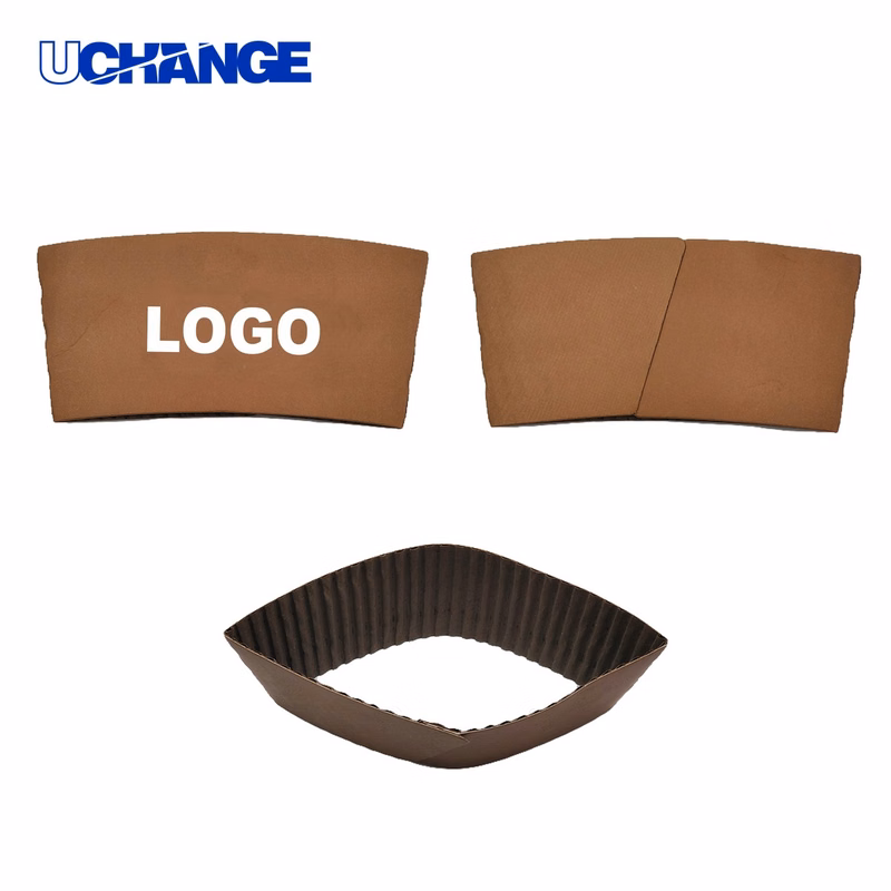 Disposable Cowhide Corrugated Cup Sleeve Insulator