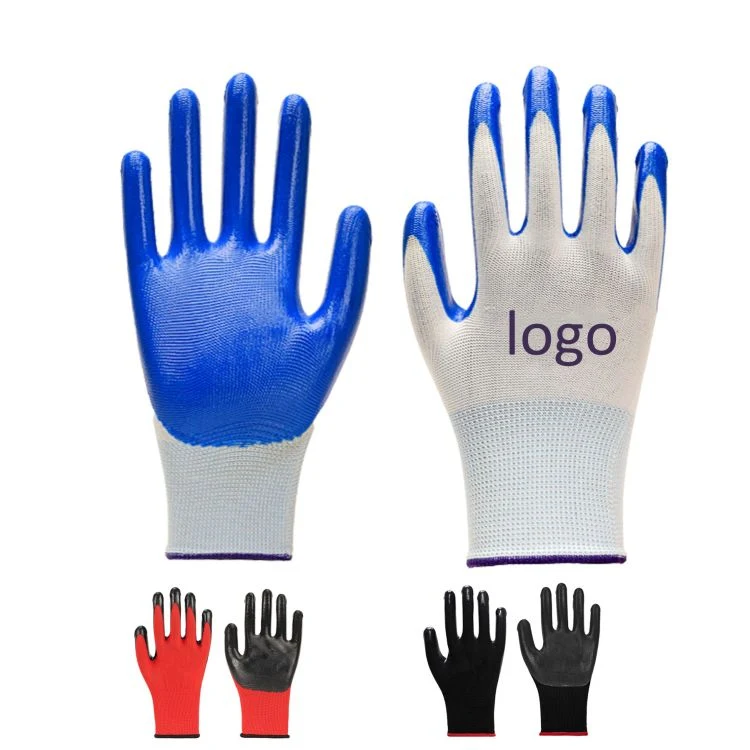 Safety Nitrile Coated Work Gloves 1