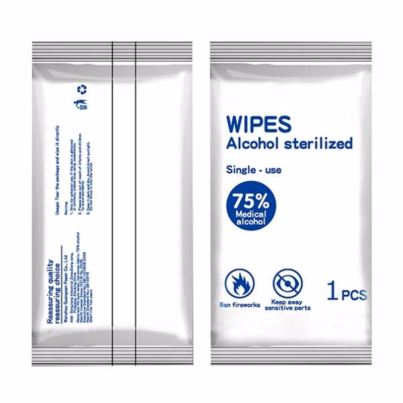 Custom Printing Individually Packed 75% Alcohol Wipes