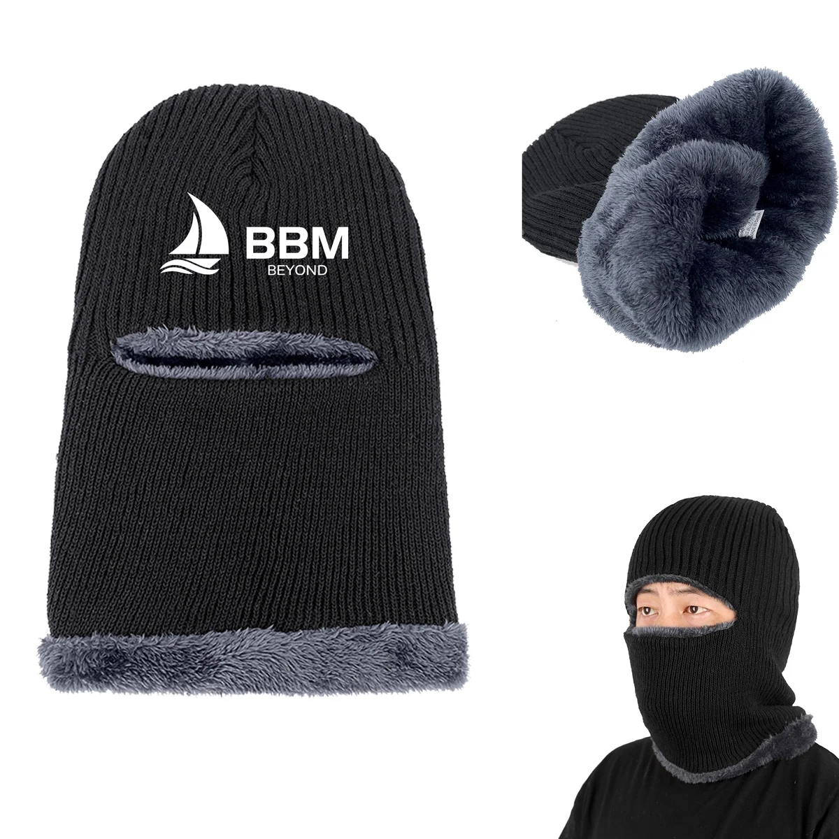 Warm Insulation One-Piece Knitted Mask 1