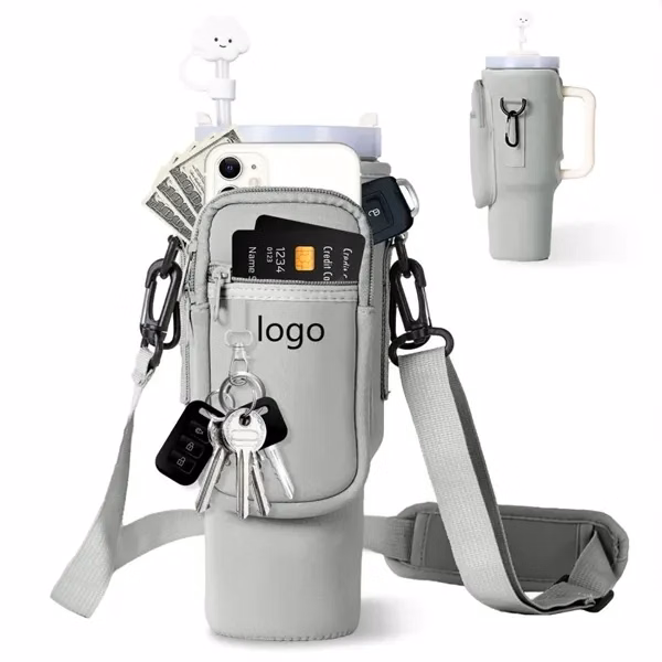 Water Bottle Carrier Bag for Work, School and Travel