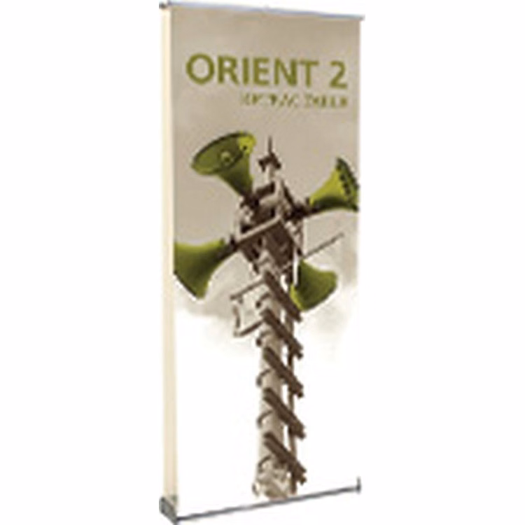 Orient 920 Silver Double-Sided Retractable Banner Stand