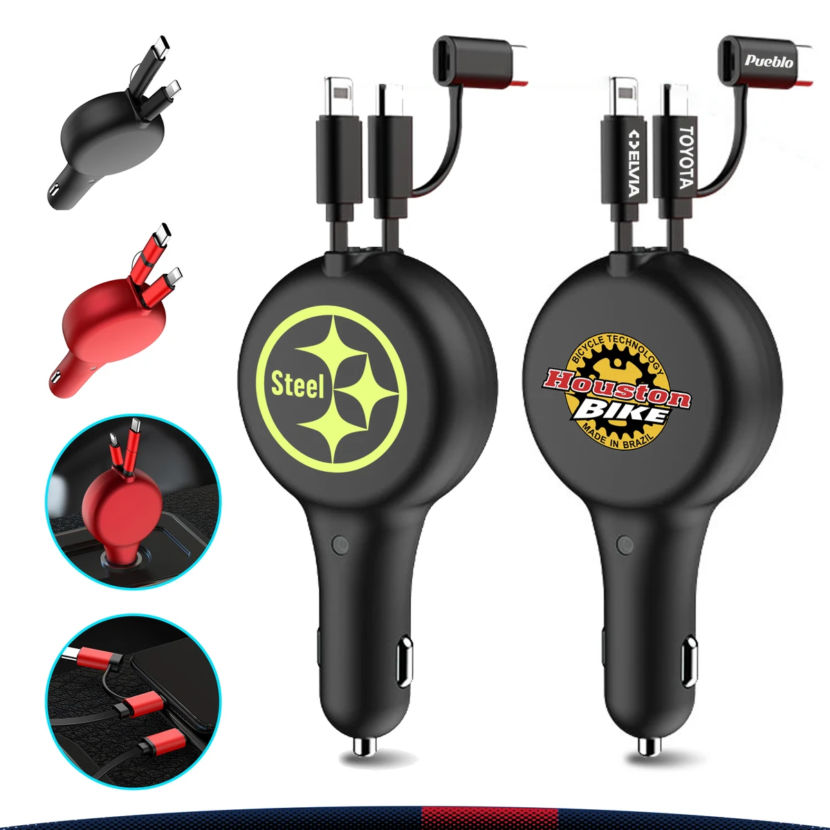Lolly Retractable Car Charger 1