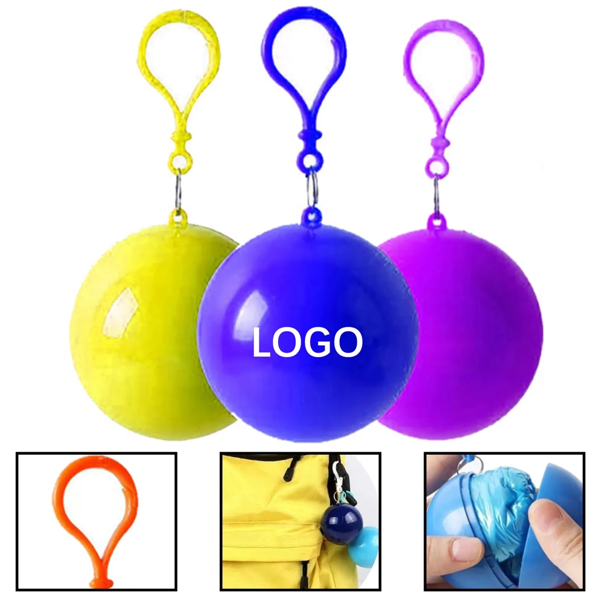 Portable Clear Disposable Raincoat 1