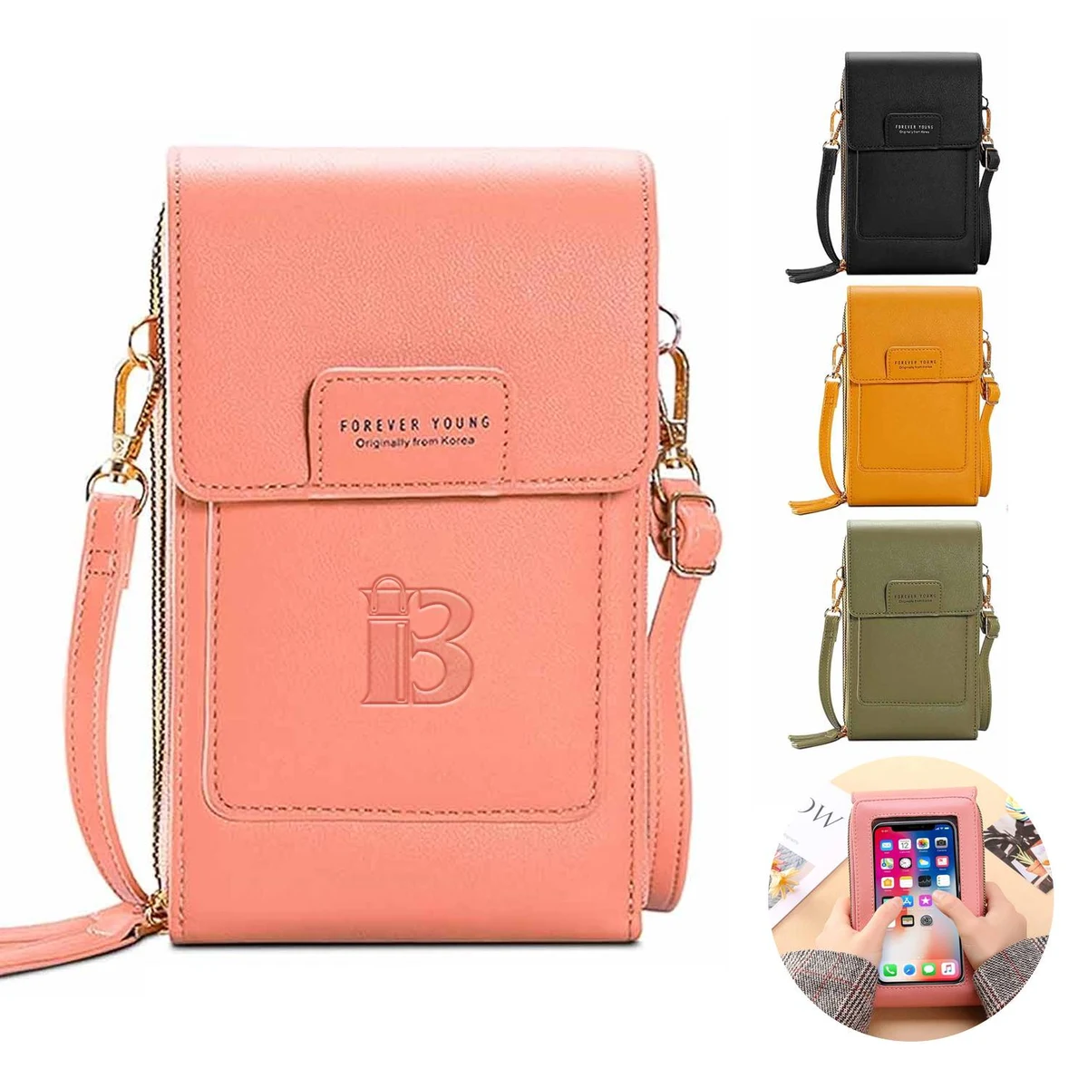 Crossbody touchscreen phone bag 1