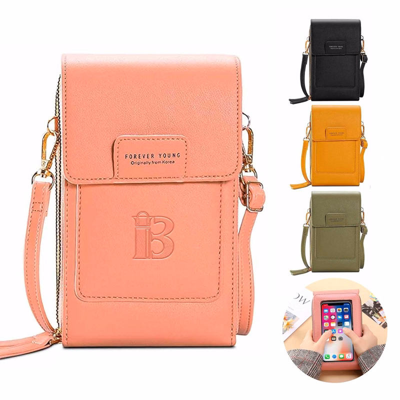 Crossbody touchscreen phone bag