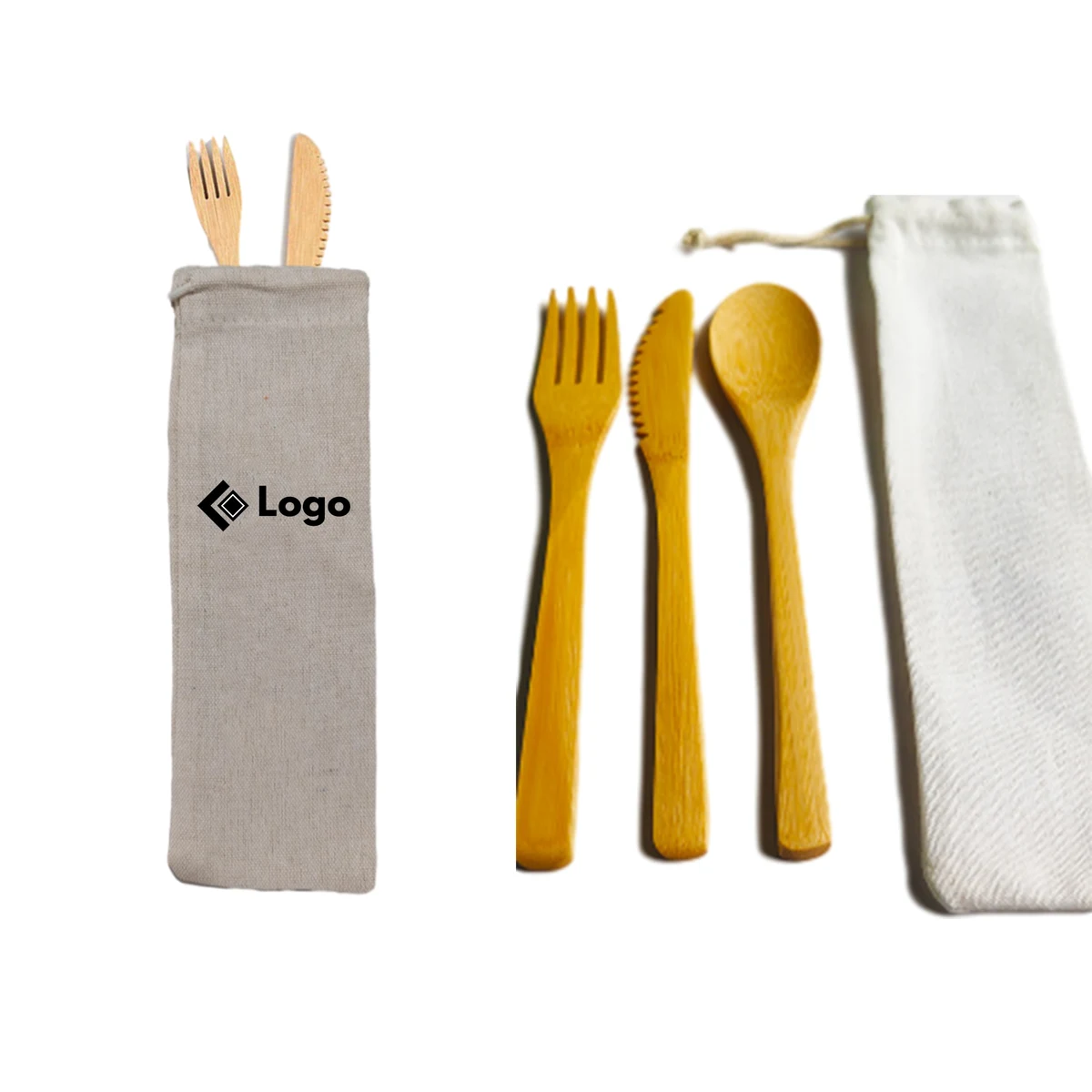 Eco-Friendly 6-Piece Bamboo Dining Set for Travel 1