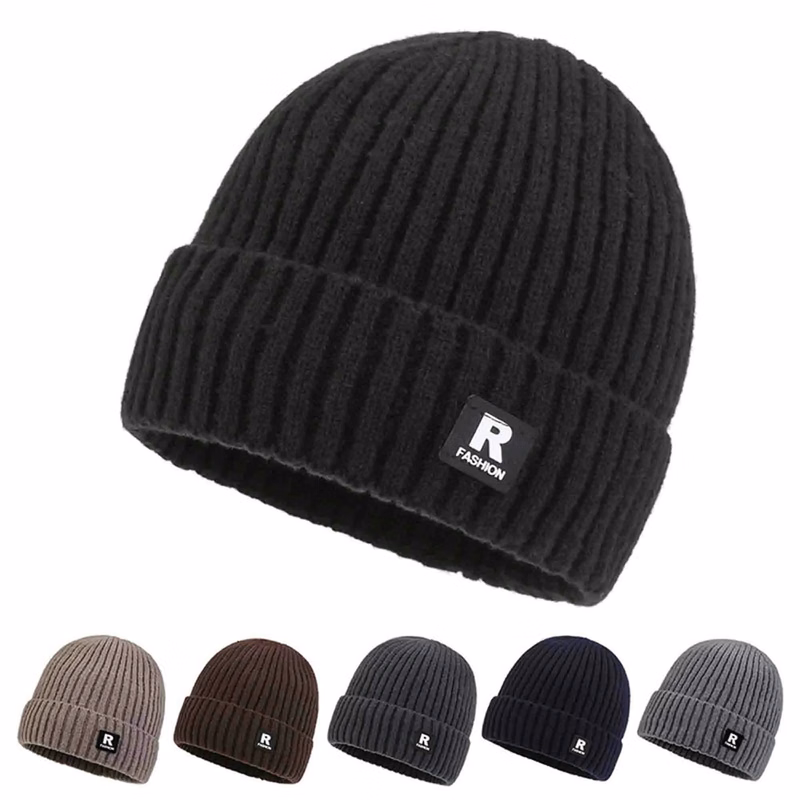 Winter Beanie Hats Warm Knit Ski Stocking Cuffed Cap