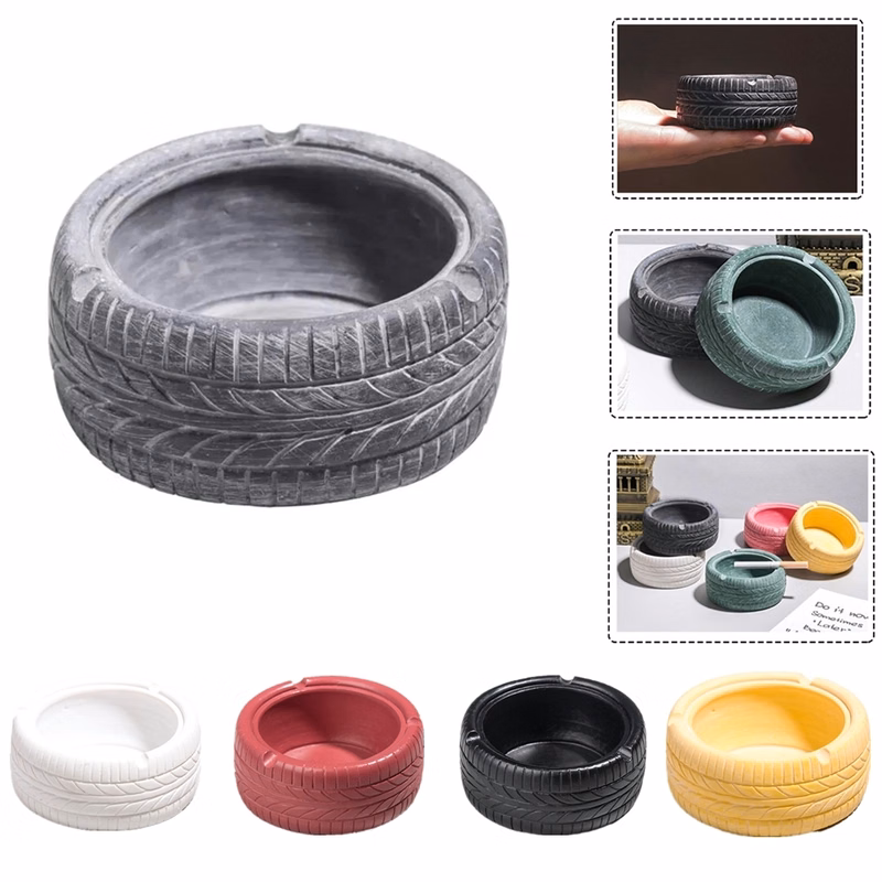 Round Portable Ashtray