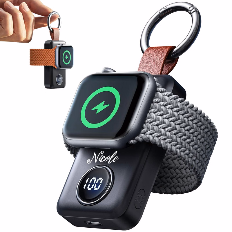 Portable Magnetic Smartwatch Charger Keychain