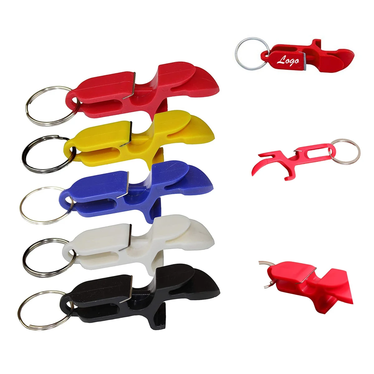 Plastic Multi-Function Keychain Opener 1