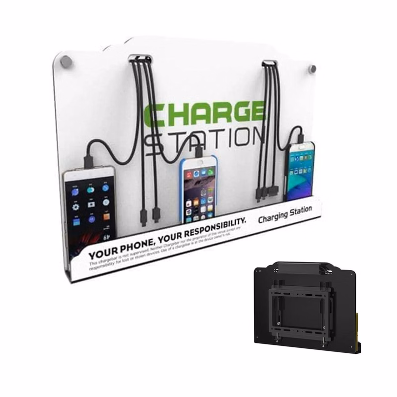 Wall Mount 8 Ports Cell Phone Fast Charging Station