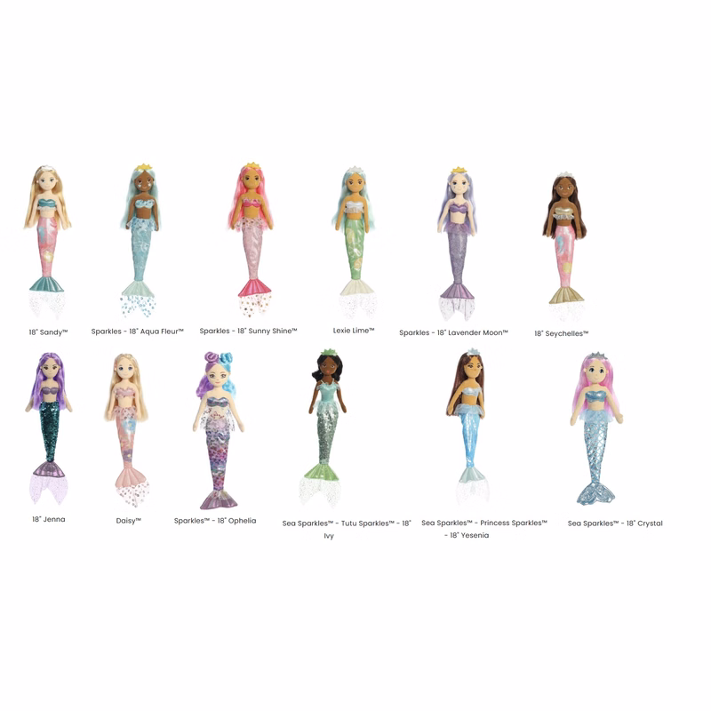 18"Plush Mermaid