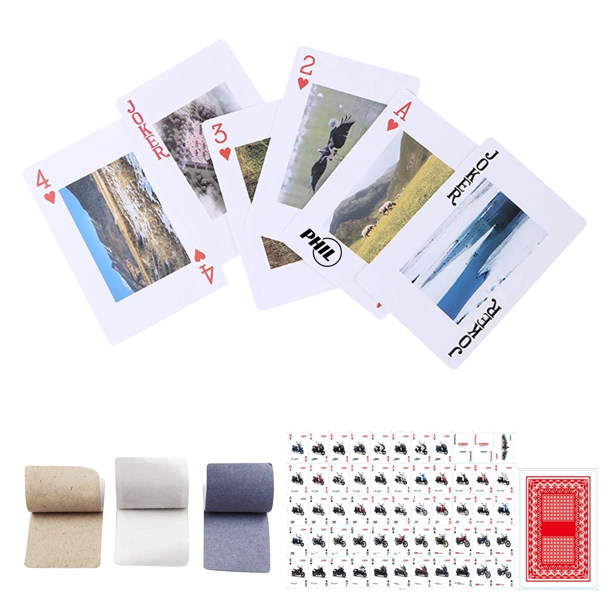 Full Color Custom Back Poker Size Playing Cards 1