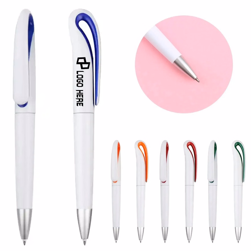 Swan Neck Shape Plastic Ballpoint Pen