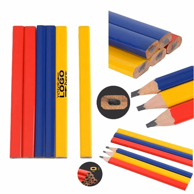 Full Color Octagonal Calibration Carpenter Pencil