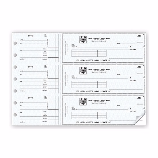 Voucher checks, 3-on-a-page