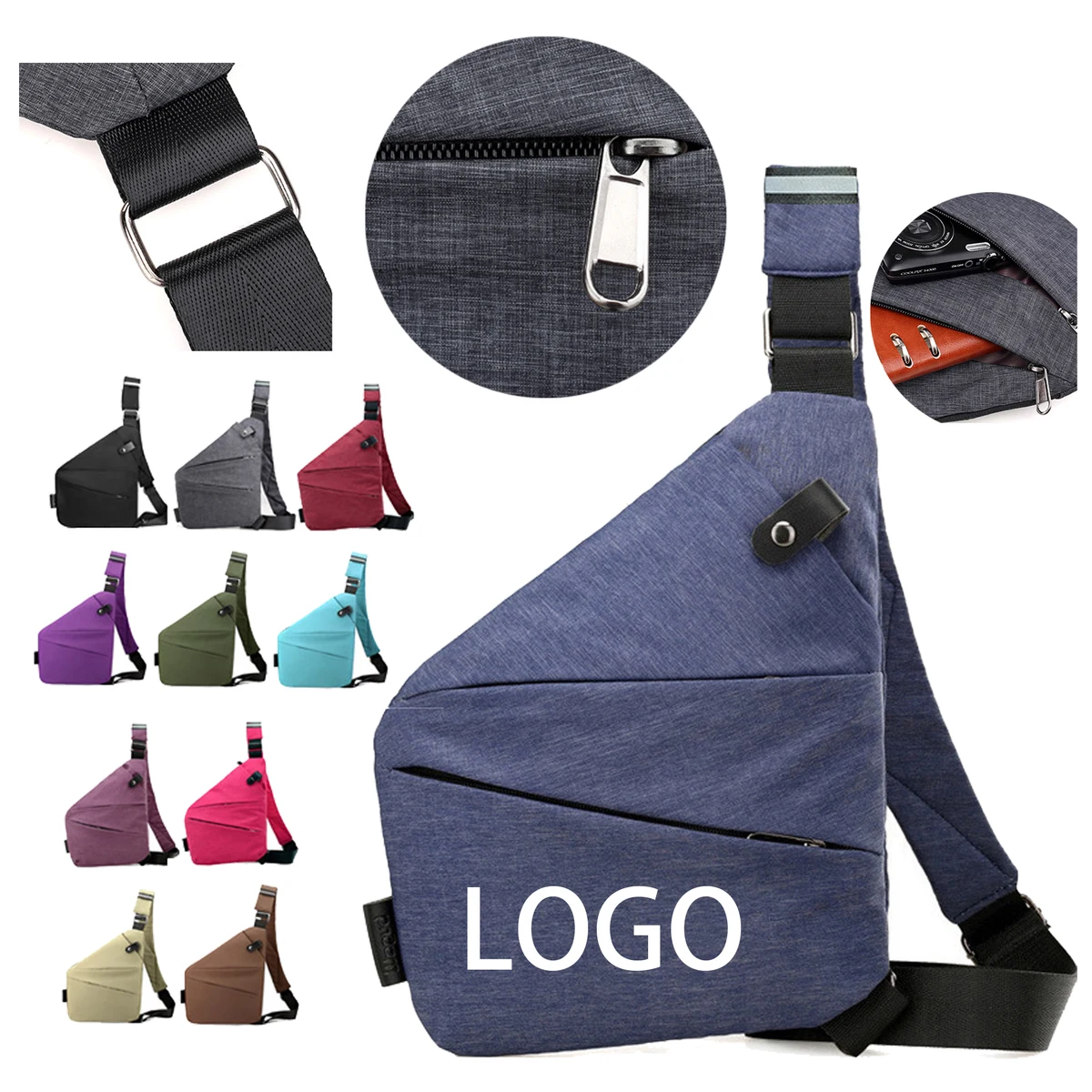 Stylish Custom Logo Crossbody Bag 1