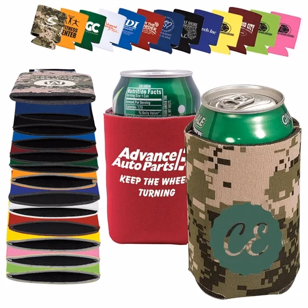 12oz Folding Can Cooler Sleeve