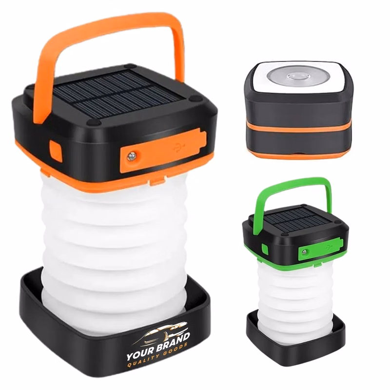 Collapsible LED Solar Lantern Rechargeable Emergency Light