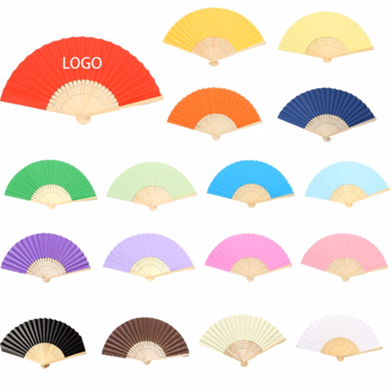 Colorful Bamboo Folding Fan