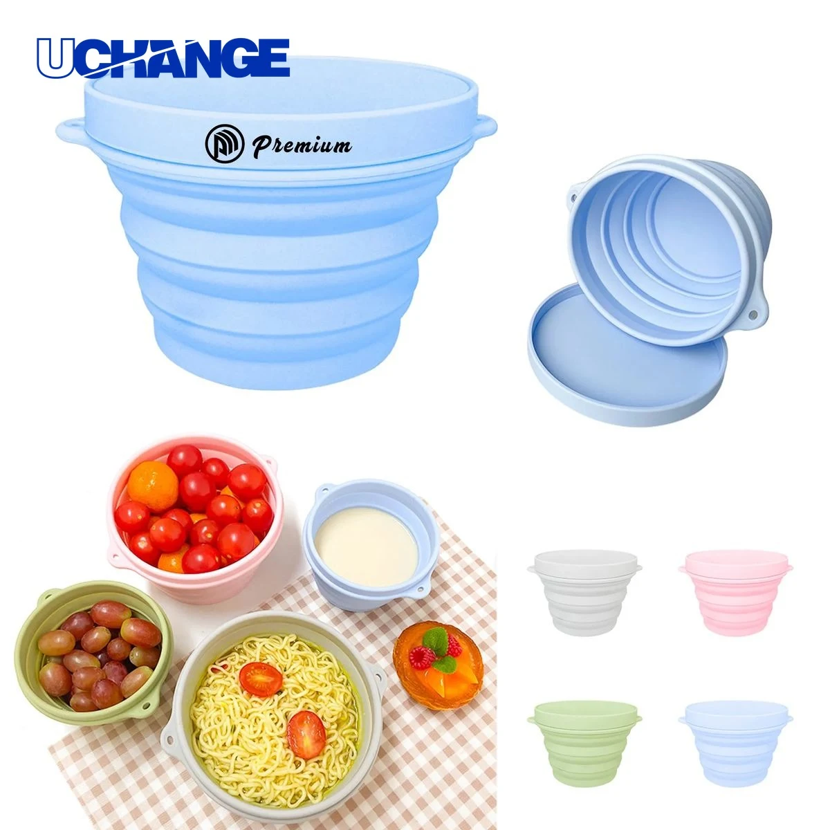 Collapsible Silicone Food Bowl for Travel Use 1