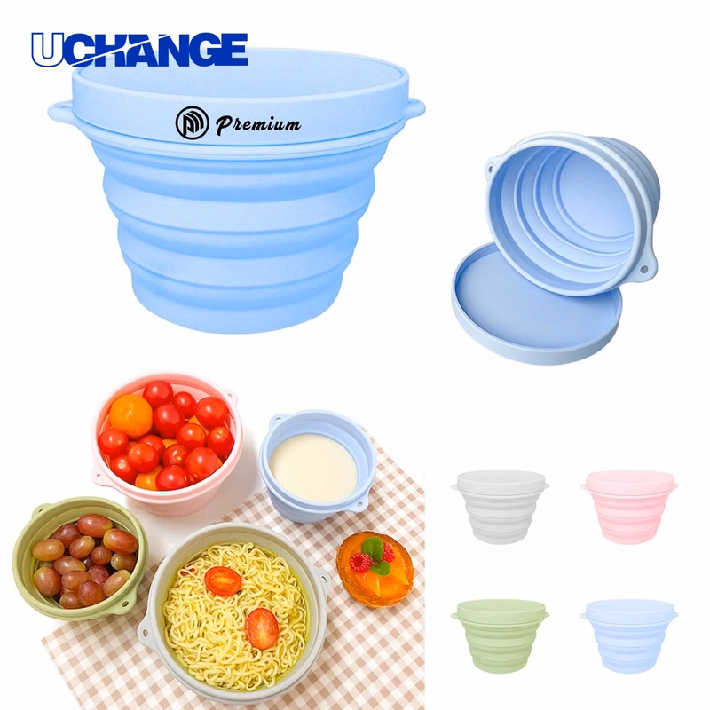 Collapsible Silicone Food Bowl for Travel Use