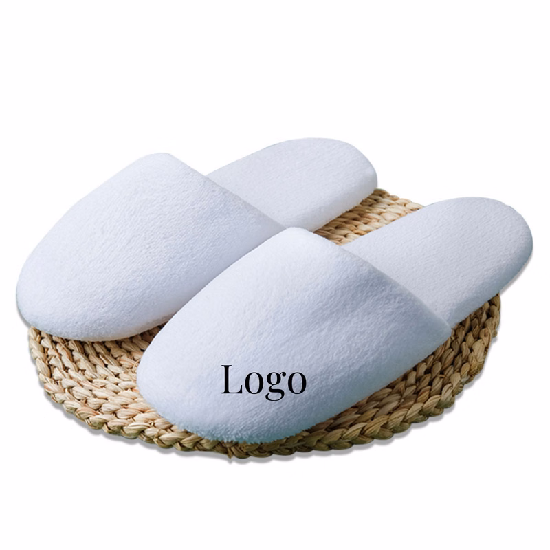 Cotton White Slippers