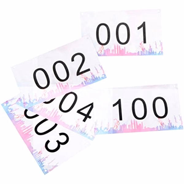 Full Color Race Bibs with 4 Pins