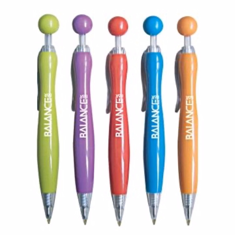 Round Top Pen w/ Slim Curved Color Barrel (3 Days)