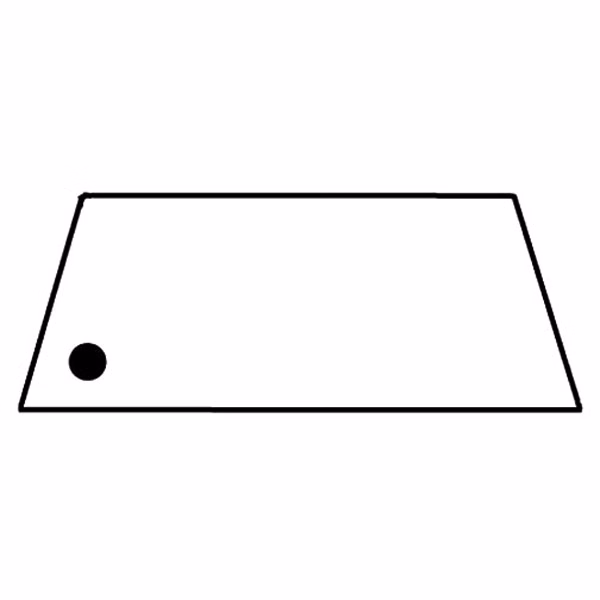 Trapezoid 3 Key Tag - Spot Color