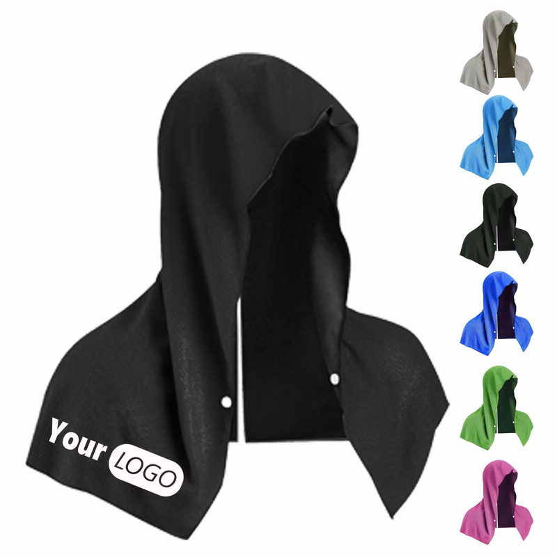 Polyester Soft Hooded Head Wrap