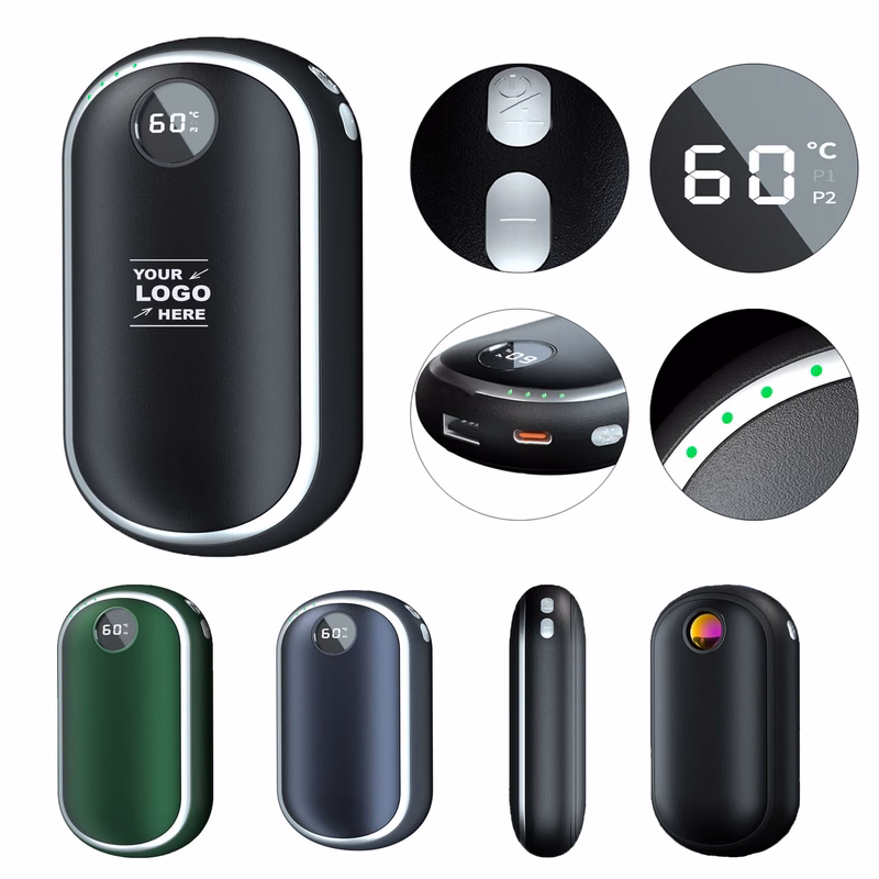 10000 mAh Hand Warmer With Light