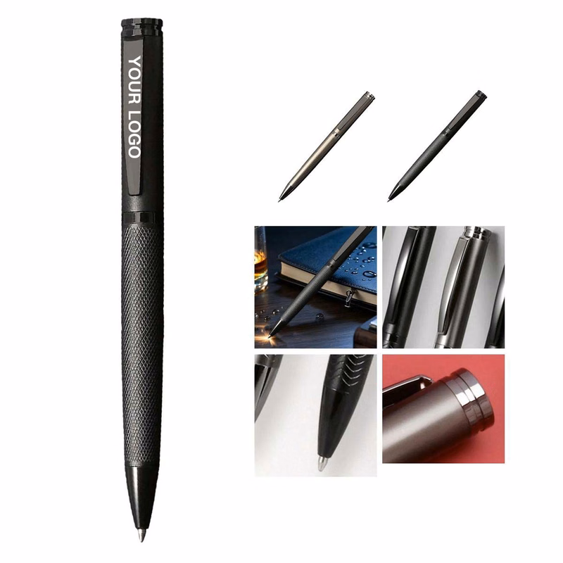 Metal Retractable Ballpoint Pen with Twist Mechanism