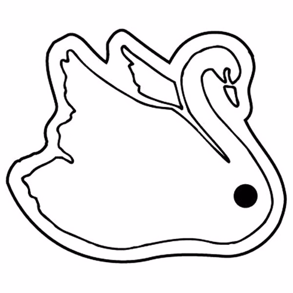 Swan Key Tag (Spot Color)