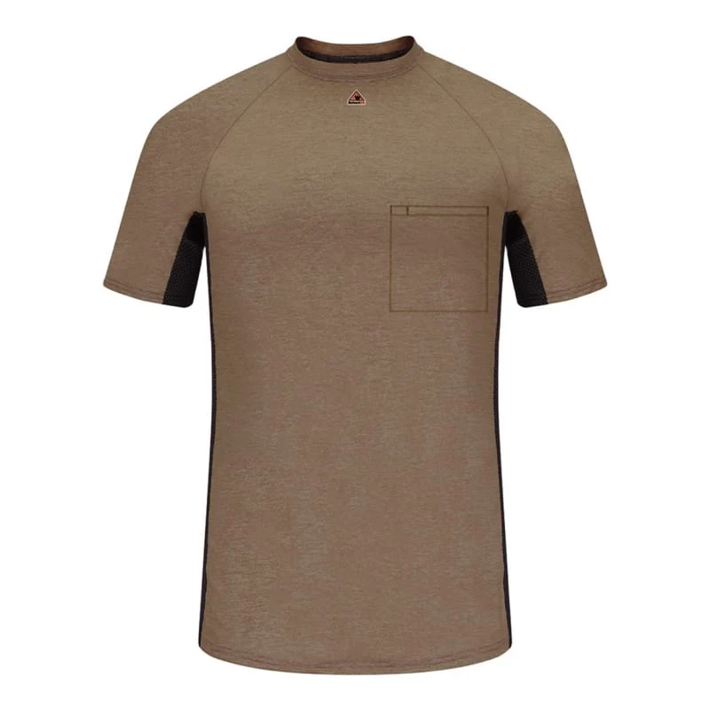 Bulwark Men's FR Two-Tone Base Layer With Concealed Chest Pocket- EXCEL FR - MPS4 1
