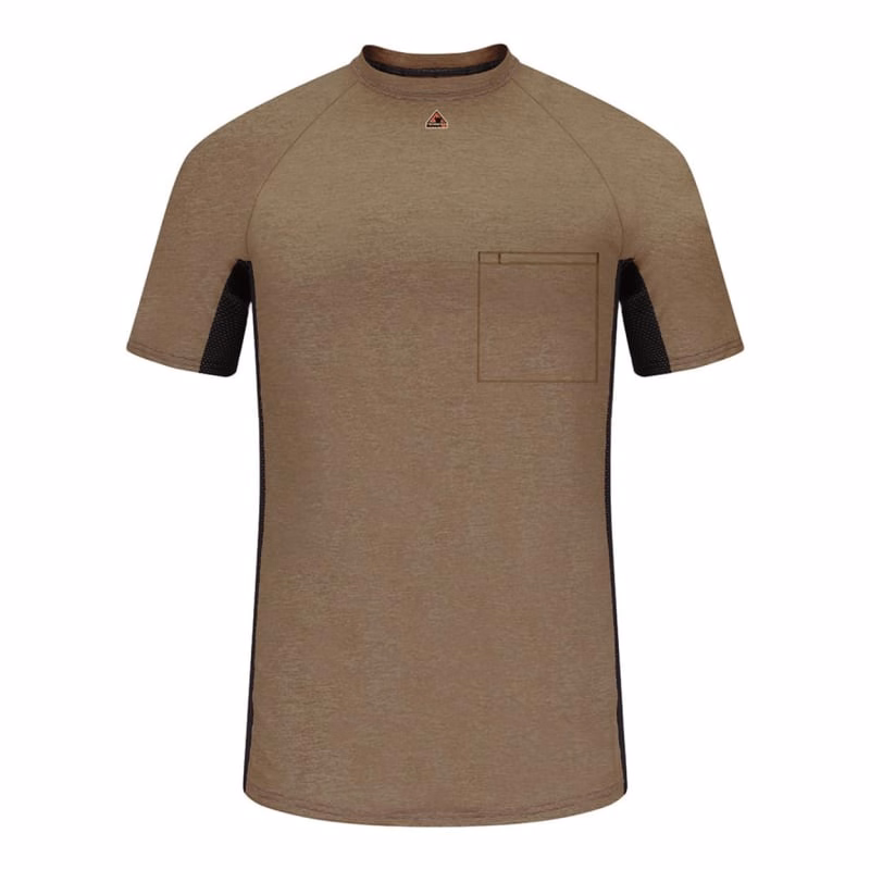 Bulwark Men's FR Two-Tone Base Layer With Concealed Chest Pocket- EXCEL FR - MPS4
