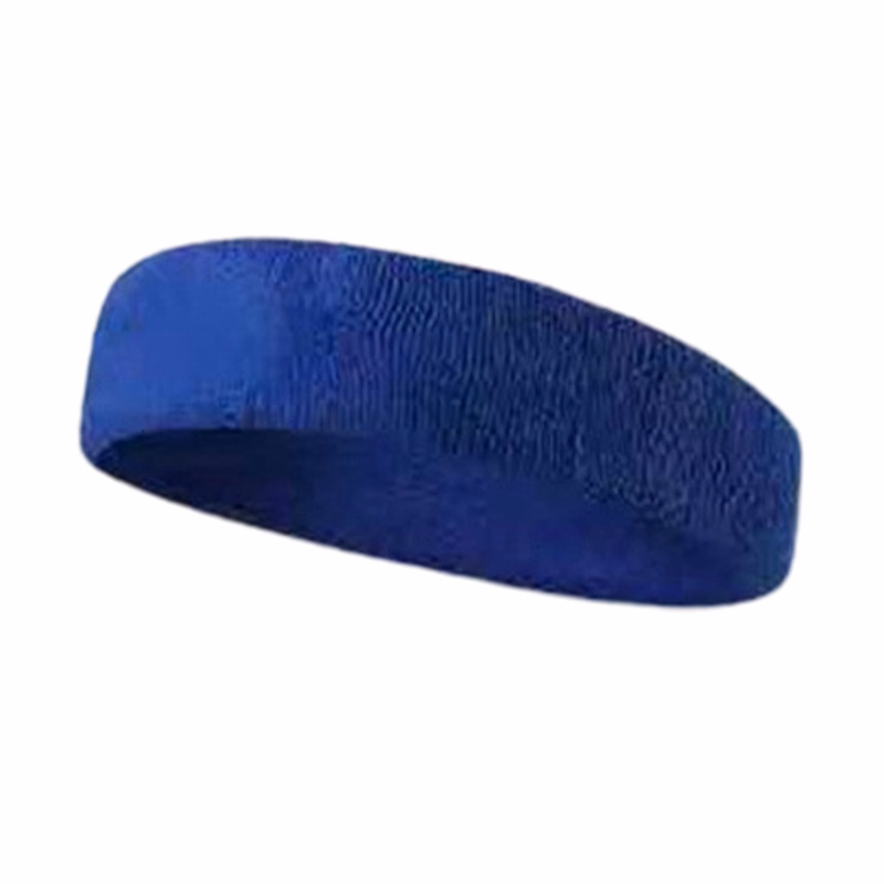 Cotton Terry Cooling Sports Headband With Embroidered Front 7.3" X 2.2"
