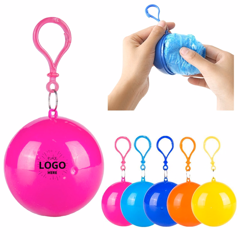 Portable Disposable Rain Poncho Ball