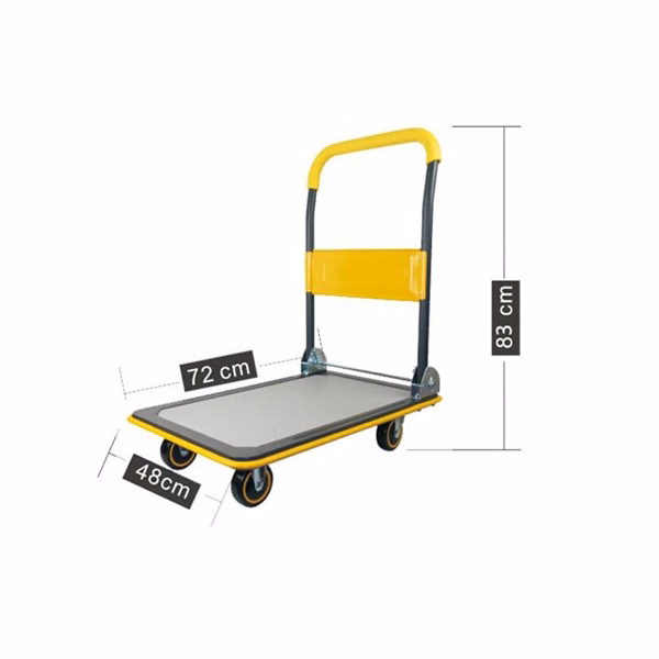 Foldable Rolling Warehouse Moving Flatbed Platform Dolly Car