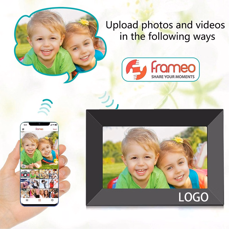 WiFi Digital Picture Smart Frame Photo Share Friends and Family 8"---16 GB storage
