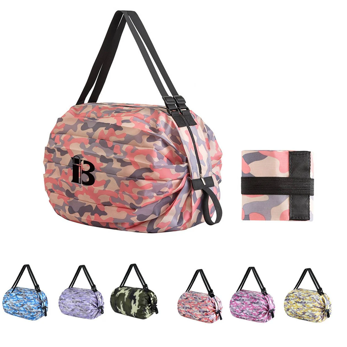 Magic Reusable Foldable Shopping Bags w/ Shoulder Strap 1