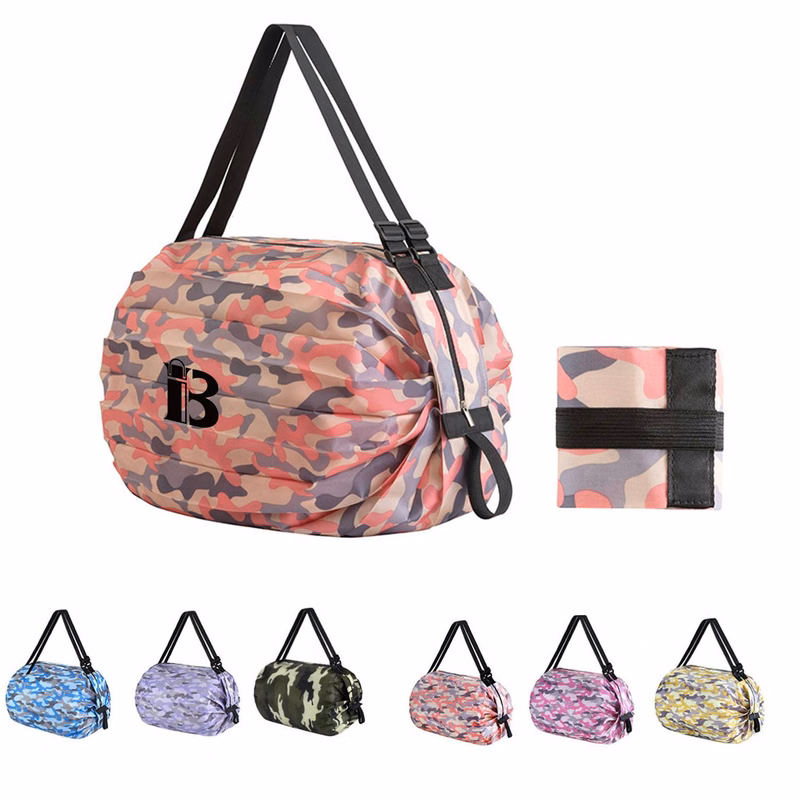 Magic Reusable Foldable Shopping Bags w/ Shoulder Strap