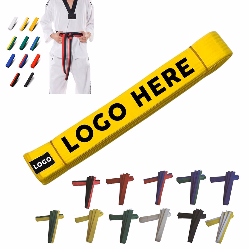 Custom Woven Training Belts for Karate Judo Taekwondo