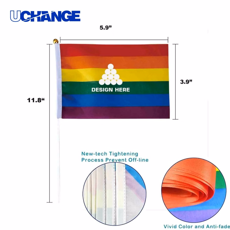 Rainbow Polyester Pride Flag Banner