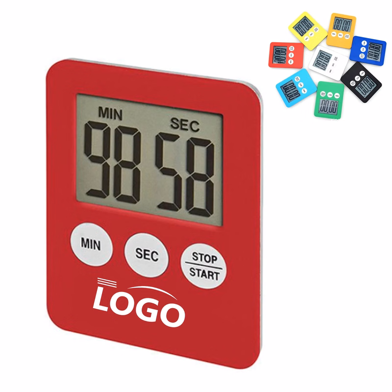 Digital Timer With Magnetic Backing